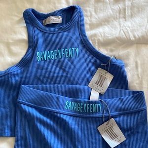SOLD OUT SAVAGE X FENTY RIB logo top & short size 1x